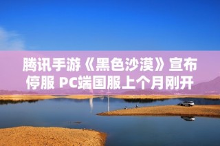 腾讯手游《黑色沙漠》宣布停服 PC端国服上个月刚开启公测