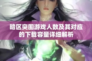暗区突围游戏人数及其对应的下载容量详细解析