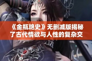 《金瓶艳史》无删减版揭秘了古代情欲与人性的复杂交织与冲突