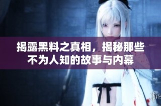 揭露黑料之真相，揭秘那些不为人知的故事与内幕