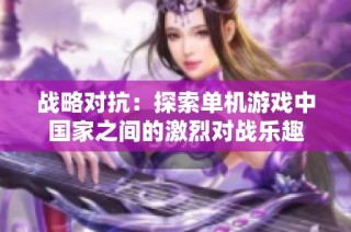 战略对抗：探索单机游戏中国家之间的激烈对战乐趣