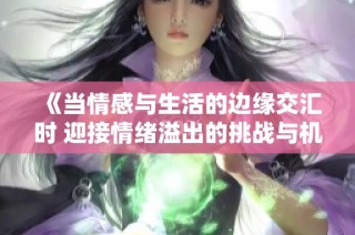《当情感与生活的边缘交汇时 迎接情绪溢出的挑战与机遇》