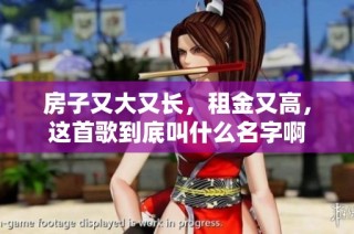 房子又大又长，租金又高，这首歌到底叫什么名字啊