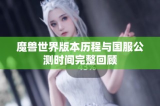 魔兽世界版本历程与国服公测时间完整回顾