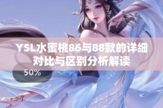 YSL水蜜桃86与88款的详细对比与区别分析解读