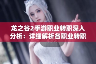 龙之谷2手游职业转职深入分析：详细解析各职业转职的重点与独特之处