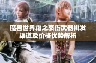 魔兽世界霜之哀伤武器批发渠道及价格优势解析