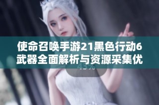 使命召唤手游21黑色行动6武器全面解析与资源采集优化策略