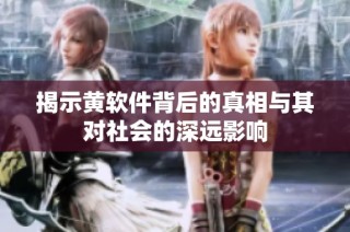 揭示黄软件背后的真相与其对社会的深远影响