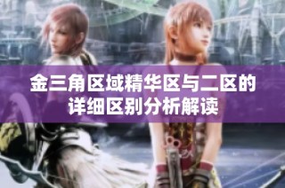 金三角区域精华区与二区的详细区别分析解读