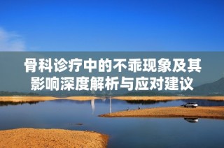 骨科诊疗中的不乖现象及其影响深度解析与应对建议