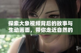 探索大象视频背后的故事与生动画面，带你走近自然的奇妙世界