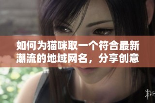 如何为猫咪取一个符合最新潮流的地域网名，分享创意和灵感