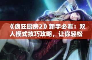 《疯狂厨房2》新手必看：双人模式技巧攻略，让你轻松掌握烹饪乐趣