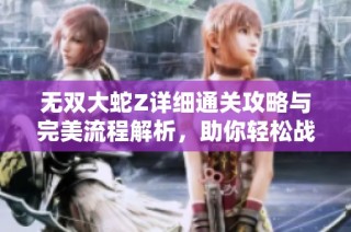 无双大蛇Z详细通关攻略与完美流程解析，助你轻松战胜敌人