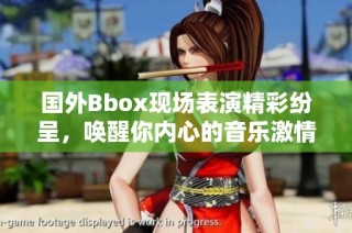 国外Bbox现场表演精彩纷呈，唤醒你内心的音乐激情与创意
