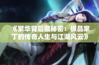 《繁华背后藏秘密：极品家丁的传奇人生与江湖风云》