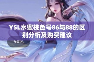 YSL水蜜桃色号86与88的区别分析及购买建议