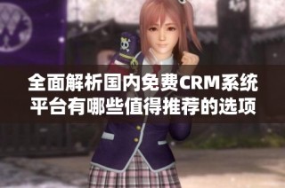 全面解析国内免费CRM系统平台有哪些值得推荐的选项与功能