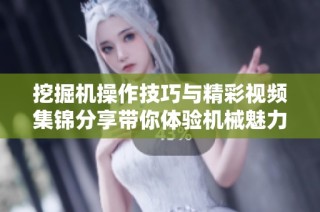 挖掘机操作技巧与精彩视频集锦分享带你体验机械魅力