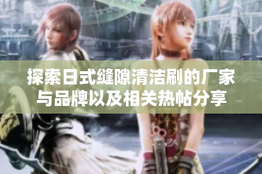 探索日式缝隙清洁刷的厂家与品牌以及相关热帖分享