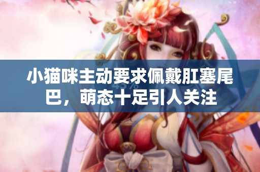 小猫咪主动要求佩戴肛塞尾巴，萌态十足引人关注
