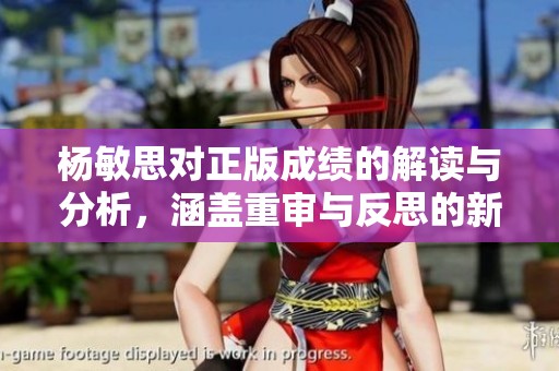 杨敏思对正版成绩的解读与分析，涵盖重审与反思的新视角