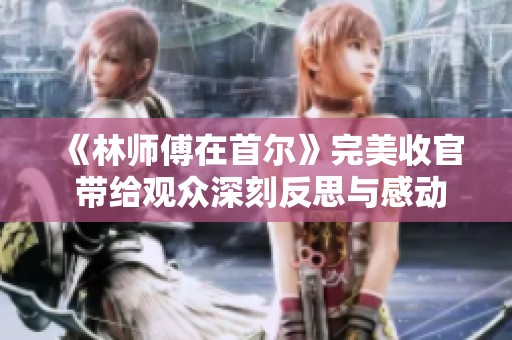 《林师傅在首尔》完美收官 带给观众深刻反思与感动