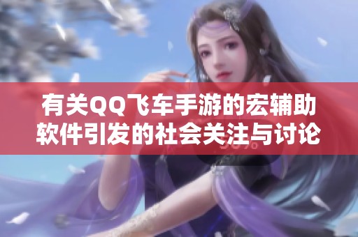 有关QQ飞车手游的宏辅助软件引发的社会关注与讨论