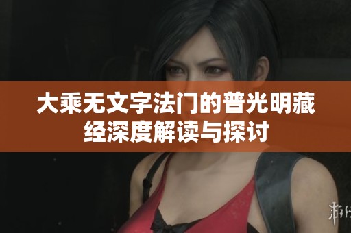 大乘无文字法门的普光明藏经深度解读与探讨