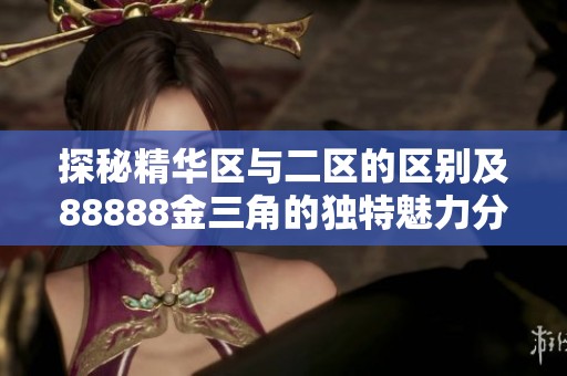 探秘精华区与二区的区别及88888金三角的独特魅力分析