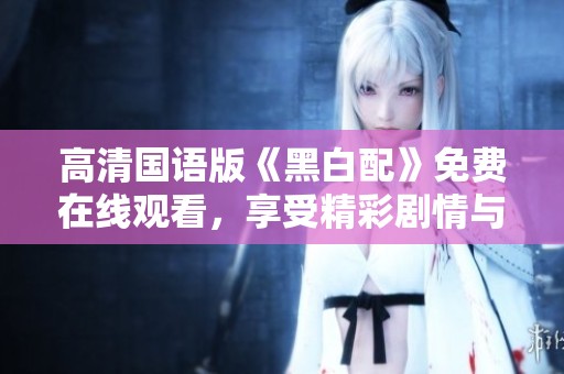 高清国语版《黑白配》免费在线观看，享受精彩剧情与绝妙演技