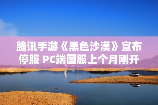 腾讯手游《黑色沙漠》宣布停服 PC端国服上个月刚开启公测