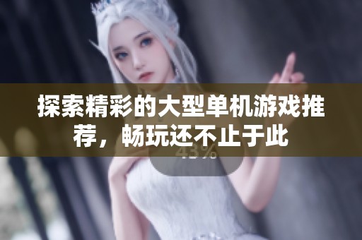 探索精彩的大型单机游戏推荐，畅玩还不止于此