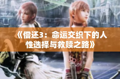 《偿还3：命运交织下的人性选择与救赎之路》