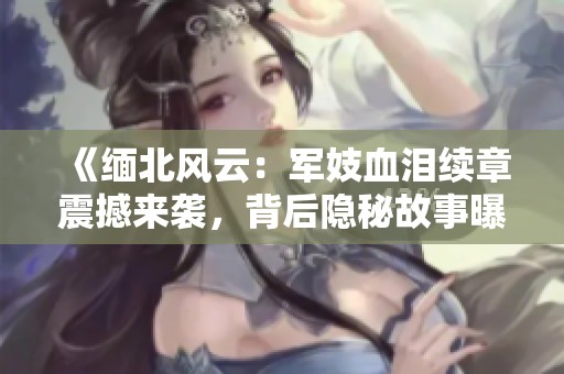 《缅北风云：军妓血泪续章震撼来袭，背后隐秘故事曝光》