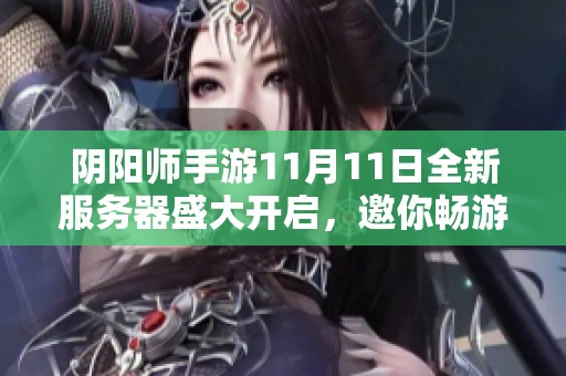 阴阳师手游11月11日全新服务器盛大开启，邀你畅游神秘世界