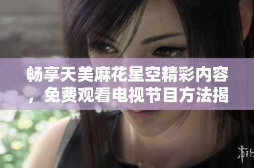 畅享天美麻花星空精彩内容，免费观看电视节目方法揭秘