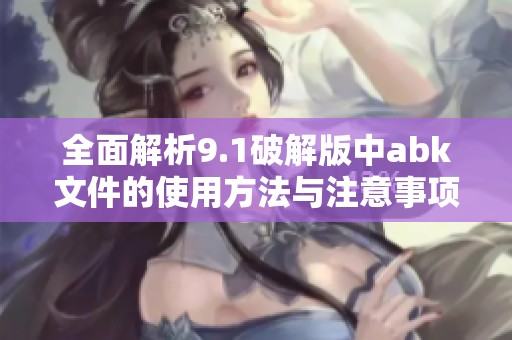 全面解析9.1破解版中abk文件的使用方法与注意事项