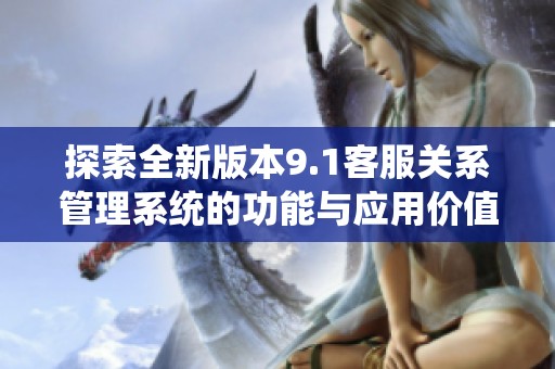探索全新版本9.1客服关系管理系统的功能与应用价值