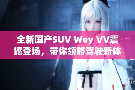 全新国产SUV Wey VV震撼登场，带你领略驾驶新体验！