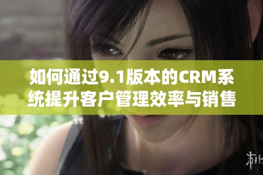 如何通过9.1版本的CRM系统提升客户管理效率与销售业绩