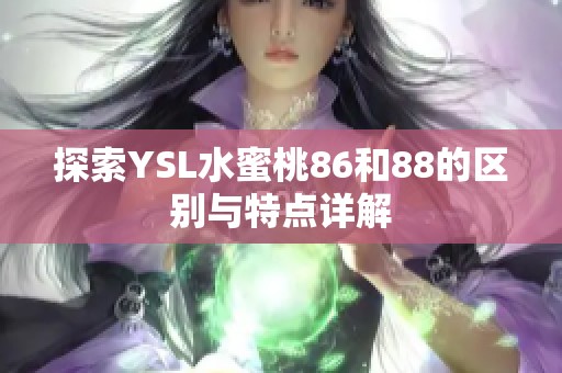 探索YSL水蜜桃86和88的区别与特点详解