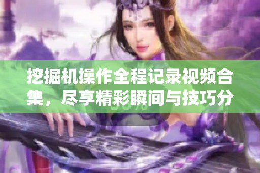 挖掘机操作全程记录视频合集，尽享精彩瞬间与技巧分享
